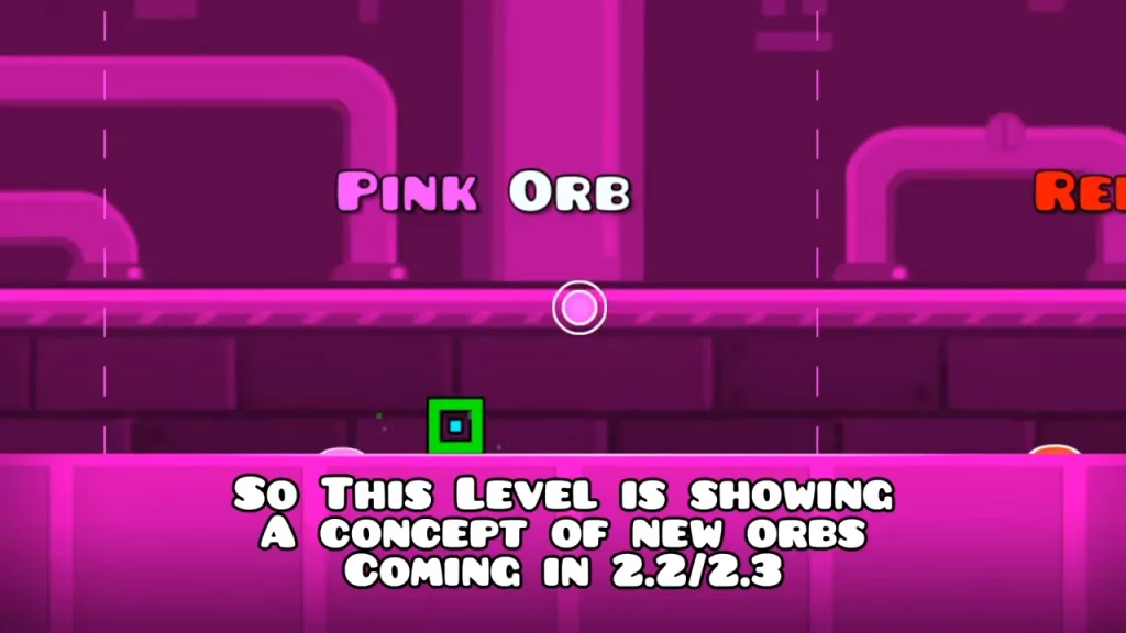 pink orb geometry dash